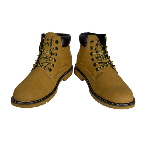 NWT Hi Tec Reznor Boots Men's  Size 9.5 6in Soft toe Tan  Work Chore - Picture 2 of 7